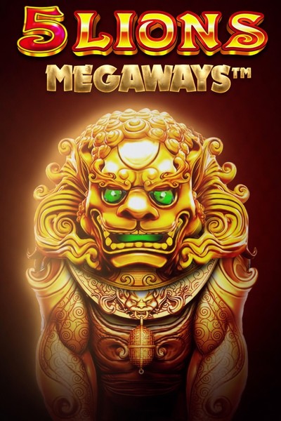 Omslag van de slot 5 Lions Megaways in de Betwest-lobby
